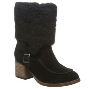 SOLD!Obsidian Wool Blend & Sued Construction Boot